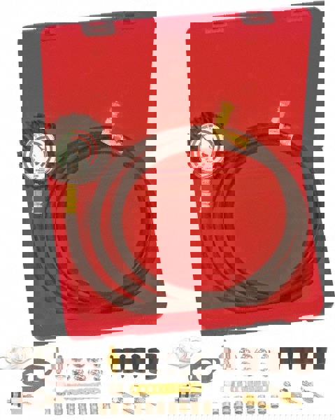 Mechanical Automotive Diagnostic Tools; Type: Three-Way Exhaust Back Pressure Kit ; Minimum Measuring Range (psi): 0.000 ; Material: Steel; Steel; Steel ; Hose Length (Feet): 6.0ft; 6.0ft ; Graduation (Lb.): 1-1/4, 1-1/4, 1/2 (Pounds)